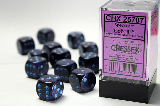 Chessex Dice: Set of 12 16mm d6