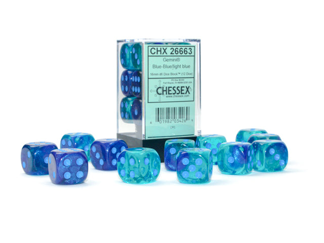 Chessex Dice: Set of 12 16mm d6