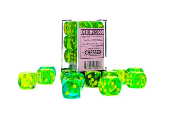 Chessex Dice: Set of 12 16mm d6