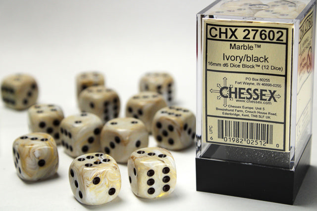 Chessex Dice: Set of 12 16mm d6