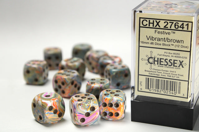 Chessex Dice: Set of 12 16mm d6