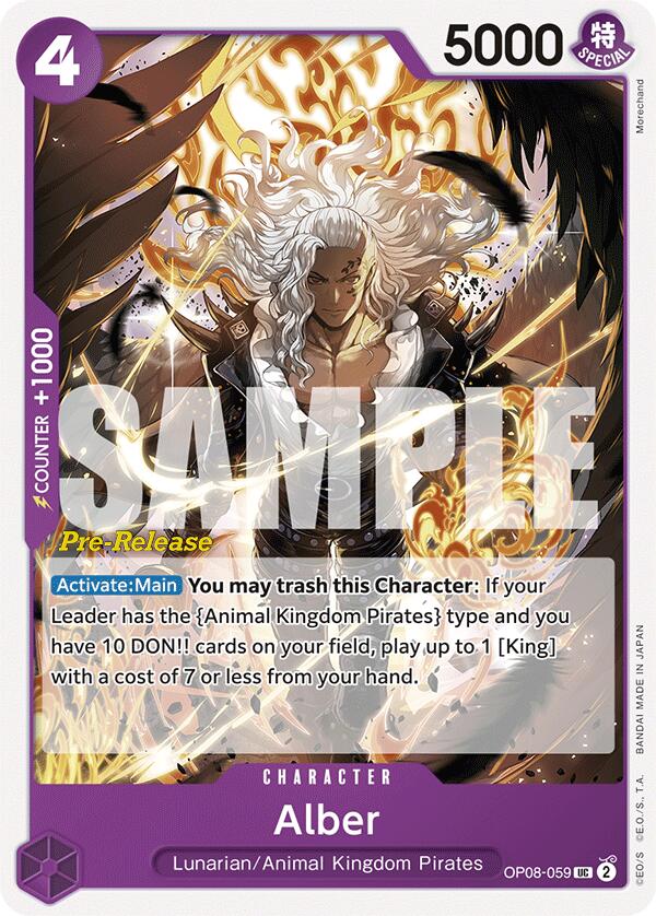 Alber [Two Legends Pre-Release Cards] op08-059