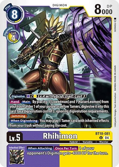 Rhihimon [BT18-081] [Release Special Booster Ver.2.0]