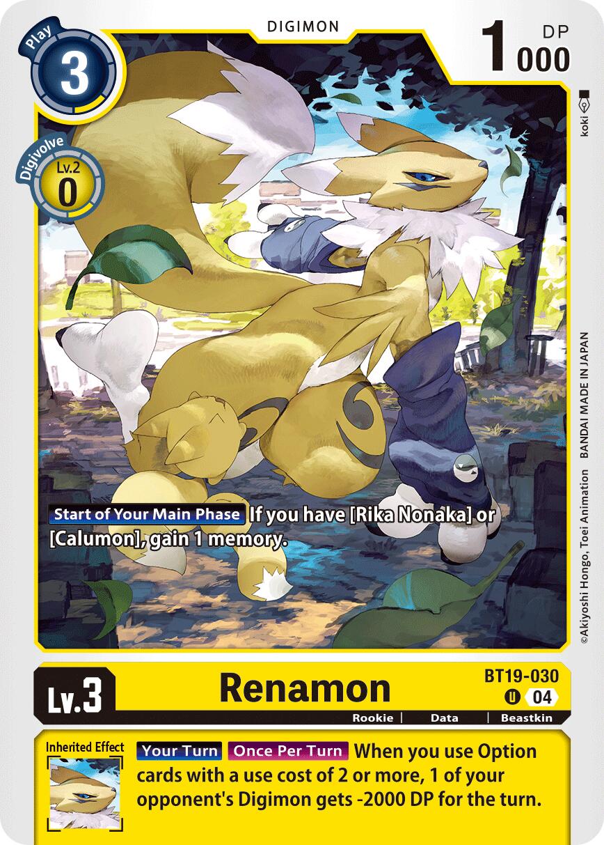 Renamon [BT19-030] [Release Special Booster Ver.2.5]