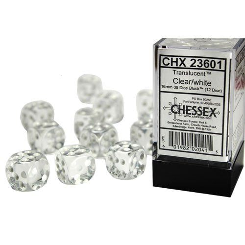 Chessex Dice: Set of 12 16mm d6