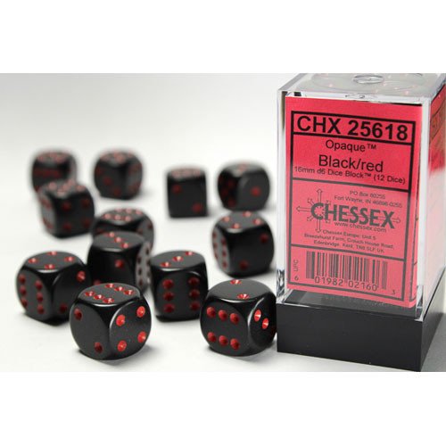 Chessex Dice: Set of 12 16mm d6