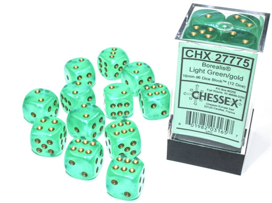 Chessex Dice: Set of 12 16mm d6