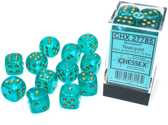 Chessex Dice: Set of 12 16mm d6