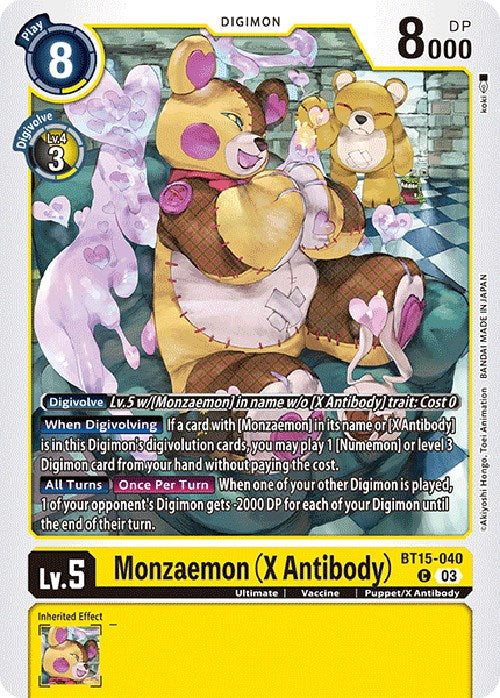 Monzaemon [BT15-040] (X Antibody) [Exceed Apocalypse]